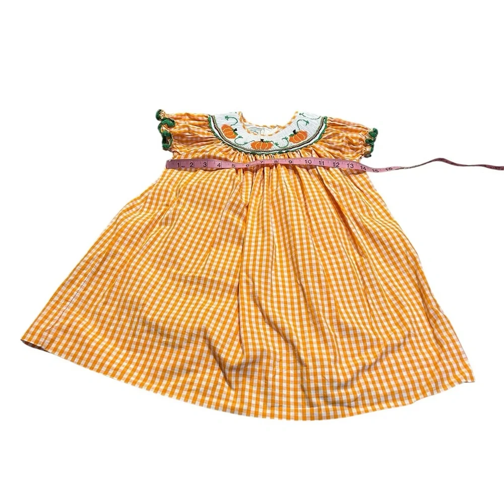 MARMELLATA smocked pumpkin dress
